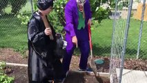 Maleficent Joker vs Frozen Elsa Spiderman Pirate Treasure Map Fun Superhero Kids In Real Life In 4K
