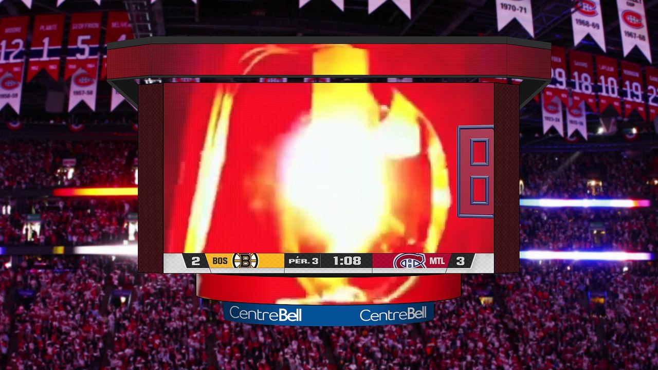 Bell Centre Scoreboard - Habs Goal