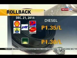 BT: Oil price rollback, ipinatupad