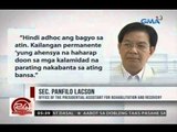 24 Oras: Panfilo Lacson, nag-resign bilang Rehabilitation Czar