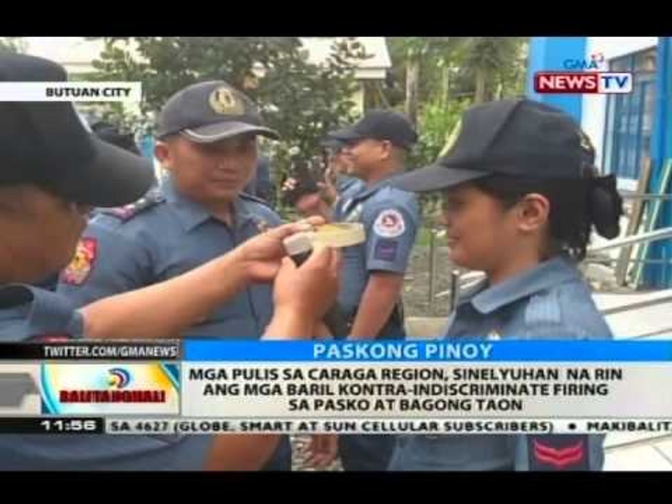 Mga pulis sa Caraga Region, sinelyuhan na rin ang mga baril kontra-indsicriminate firing