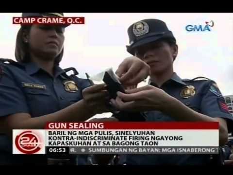 Baril ng mga pulis, sinelyuhan kontra-indiscriminate firing ngayong kapaskuhan at sa bagong taon