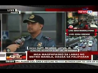 Скачать видео: QRT: Mga magpapasko sa labas ng Metro Manila, dagsa sa paliparan