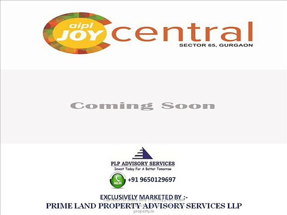 Assure Return Project-AIPL Joy central Sector 65 Gurgaon-Golf Course Extension Road