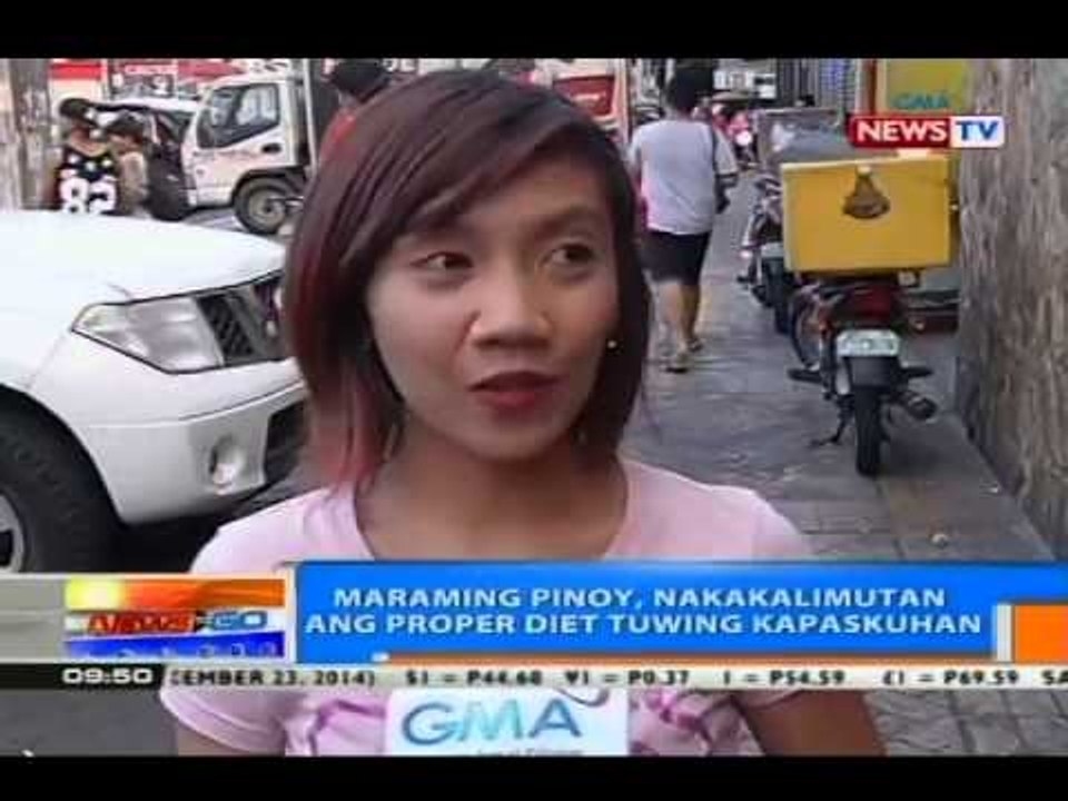 NTG: Maraming Pinoy, nakakalimutan ang proper diet tuwing kapaskuhan