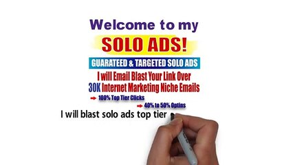 Targeted and guaranted solo ads