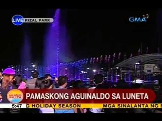 UB: Pamaskong aguinaldo sa Luneta ng UH