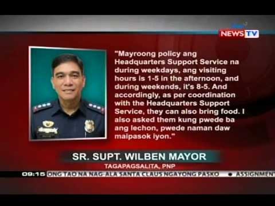 SONA: Mga akusado kaugnay sa pork barrel scam, sa kulungan nagdiwang ng Pasko