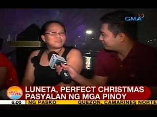 UB: Luneta, perfect Christmas pasyalan ng mga Pinoy