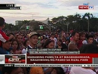 QRT: Maraming pamilya at magbabarkada, nagdiwang ng Pasko sa Rizal Park