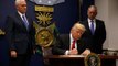 Trump signs ''extreme vetting'' executive order banning Syria refugees from entering the US indefinitely