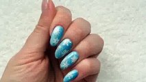Frozen Inspired Nails Gel Polish and Moyou London Stamping Tutorial