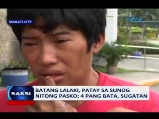 Saksi: Batang lalaki, patay sa sunog nitong Pasko sa Makati; 4 pang bata, sugatan