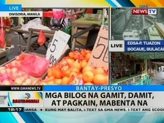 BT: Mga bilog na gamit, damit, at pagkain mabenta na