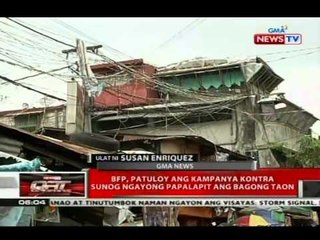 QRT: BFP, patuloy ang kampanya kontra sunog ngayong papalit ang bagong taon