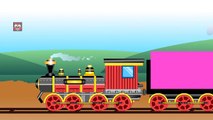 Shapes for Kids Kindergarten Toddlers Preschoolers. Shape Train. Choo-Choo Train with Shapes 2D