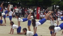 小学校運動会　6年「組立体操」
