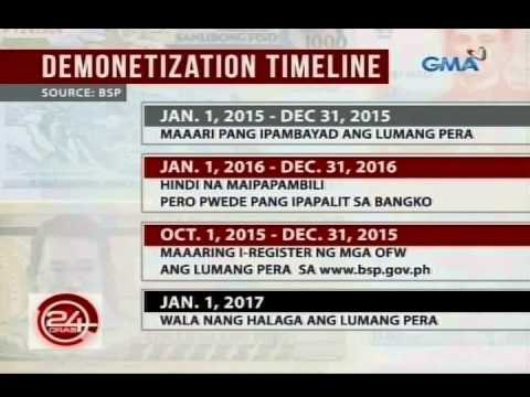 24 Oras: Mga lumang pera, hanggang Dec. 31, 2015 na lang maaaring gamitin