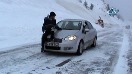 Konya- Antalya yolunda tipi ulaşımı aksatıyor