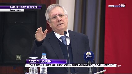 Aziz Yildirimdan Quaresma Aciklamasi