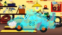 Videos para niños - Excavadora, Camión de Bomberos, Carros de carreras - Capitulos Completos