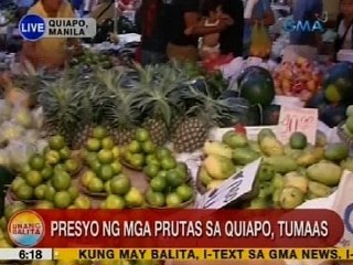 UB: Presyo ng mga prutas sa Quiapo, tumaas