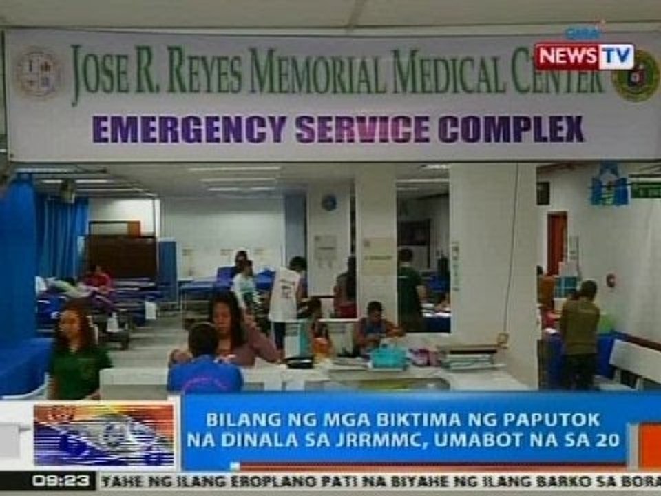 NTG: Bilang ng mga biktima ng paputok na dinala sa JRRMMC, umabot na sa 20