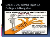 Admission Opens In Top MBA Colleges in Bangalore