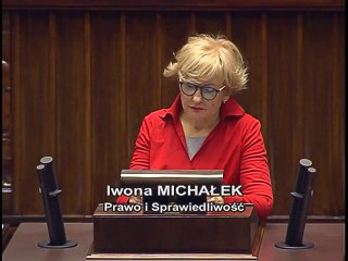 Poseł Iwona Michałek - Wystąpienie z dnia 25 stycznia 2017 roku.
