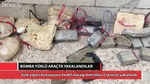 Türk askerlerine saldıracaklardı, bombalı araçta yakalandılar