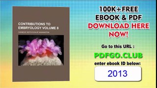 Contributions to embryology Volume 8 Paperback – May 14, 2012