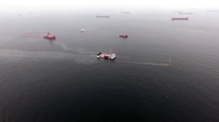 Batan Gemideki Sızıntı Havadan Böyle Görüntülendi