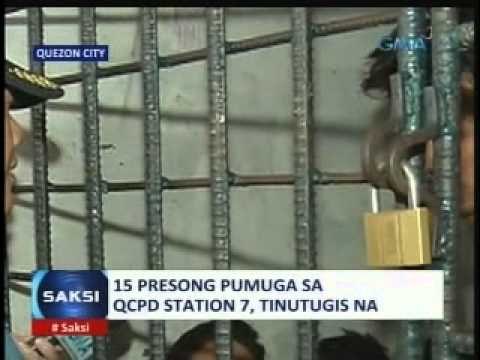 Saksi: 15 presong pumuga sa QCPD Station 7, tinutugis na