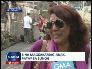 Saksi: 6 na magkakamag-anak, patay sa sunog sa Las Piñas