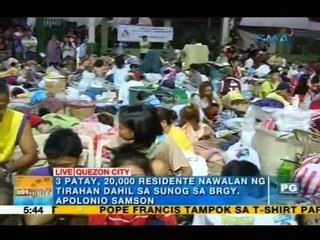 Free breakfast for fire victims in Quezon City | Unang Hirit