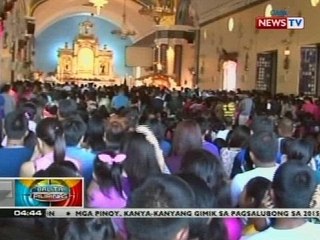 Unang misa sa Our Lady of Manaoag Basilica Minore ngayong 2015, dinagsa ng mga deboto