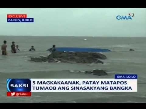 Saksi: 5 magkakaanak, patay matapos tumaob ang sinasakyang bangka