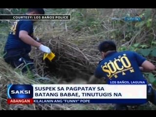Saksi: Suspek sa umano'y rape-slay sa batang babae sa Los Baños, Laguna, tinutugis na