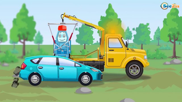 Эвакуатор и Гоночная машина Мультики про МАШИНКИ Развивающие мультфильмы для детей