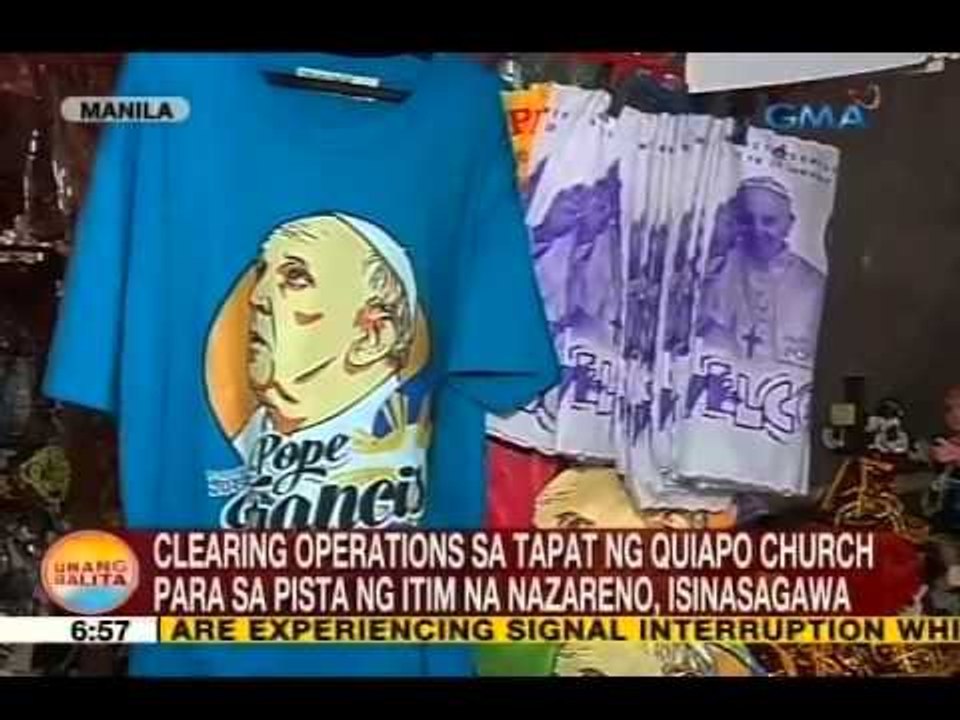 UB: Clearing operations sa tapat ng Quiapo Church para sa pista ng Itim na Nazareno, isinasagawa