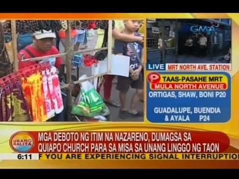 UB: Mga deboto ng Itim na Nazareno, dumagsa sa Quiapo Church para sa misa sa unang linggo ng taon