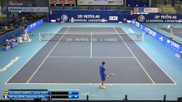 Carlos ALCARAZ GARFIA (ESP) vs Alexandre DE VILLEPIN (FRA) - 1st round main draw - Les Petits As 2017