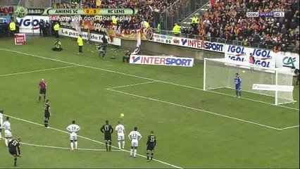 Cristian Lopez penalty Goal HD - Amiens 0 - 1 Lens - 28.01.2017