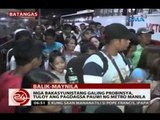 24 Oras: Mga bakasyunistang galing probinsya, tuloy ang pagdagsa pauwi ng Metro Manila