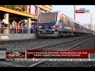 QRT: Taas-pasahe sa PNR, aprubado na rin pero hindi muna ipatutupad