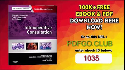 Intraoperative Consultation A Volume in the Series Foundations in Diagnostic Pathology, 1e 1 HarPsc Edition