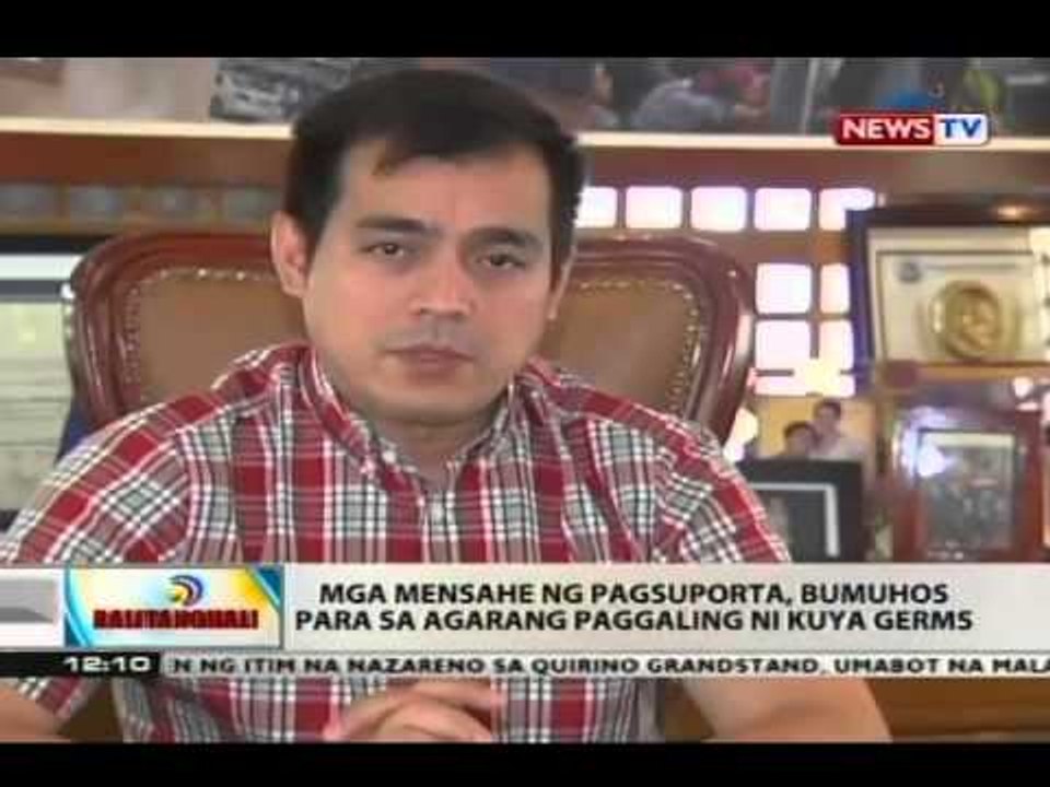Mga mensahe ng pagsuporta, bumuhos para sa agarang paggaling ni Kuya Germs