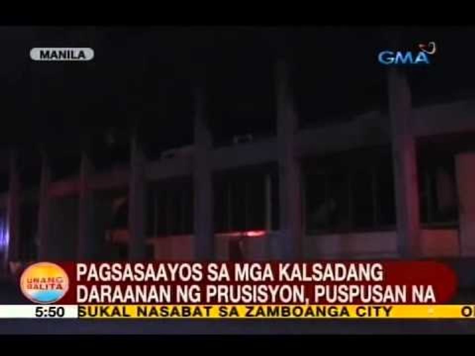 UB: Pagsasaayos sa mga kalsadang daraanan ng prusisyon, puspusan na