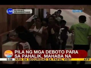 UB: Pila ng mga deboto para sa pahalik, mahaba na