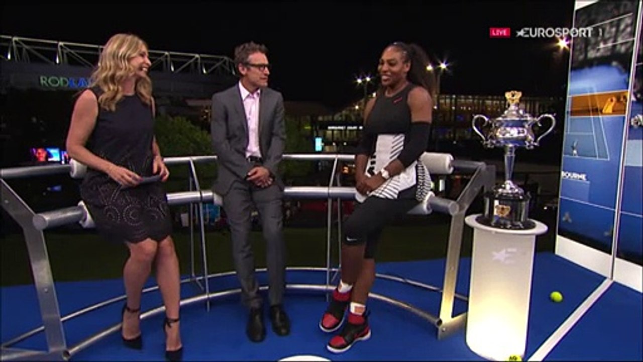 Game, Set & Mats: Avustralya Açık şampiyonu Serena Williams duygularını paylaştı.